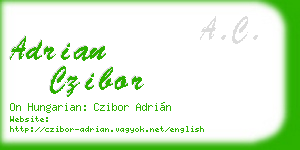 adrian czibor business card