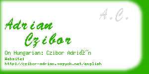 adrian czibor business card